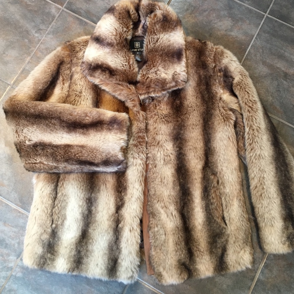 ALPINE STUDIO FAUX FUR COAT